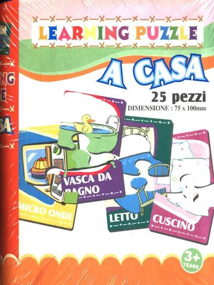 Learning puzzle 2. A casa - copertina