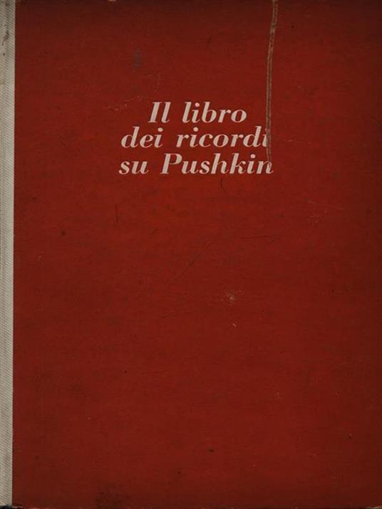 Il libro dei ricordi su Pushkin - copertina