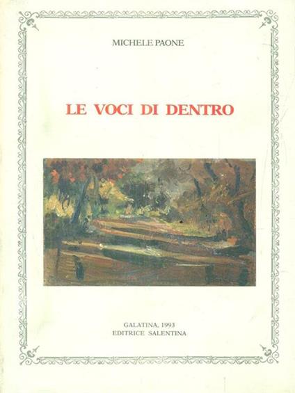 Le voci di dentro - Michele Paone - copertina