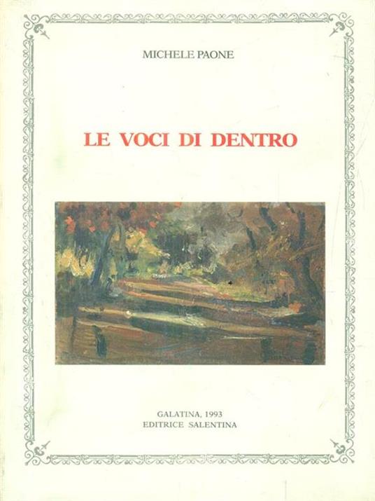 Le voci di dentro - Michele Paone - copertina