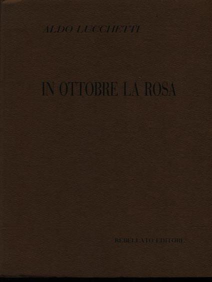 In ottobre la rosa - copertina