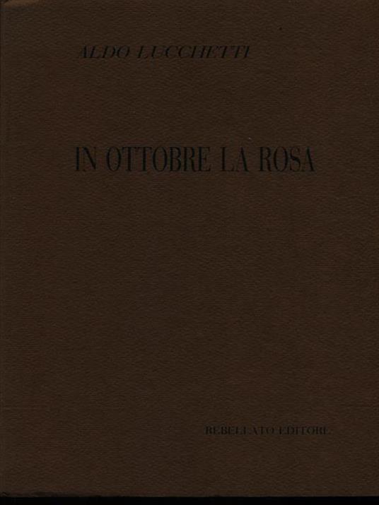 In ottobre la rosa - copertina