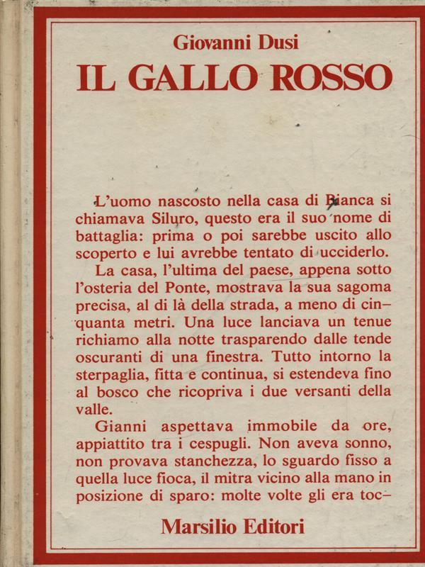 Il gallo rosso. autografato