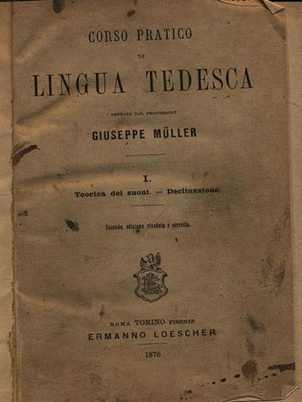 Corso pratico di lingua tedesca vol. I - copertina
