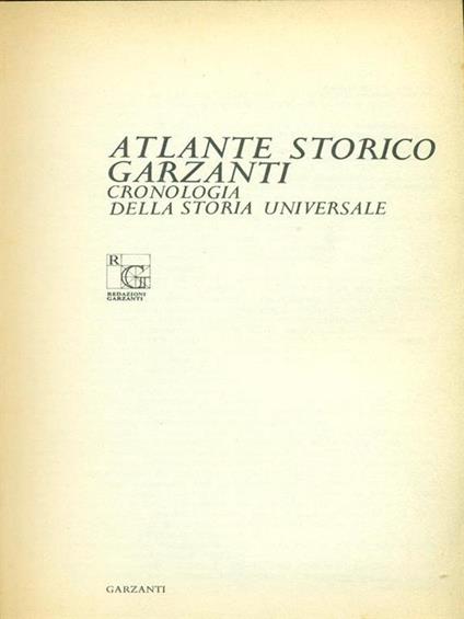 Atlante Storico - copertina
