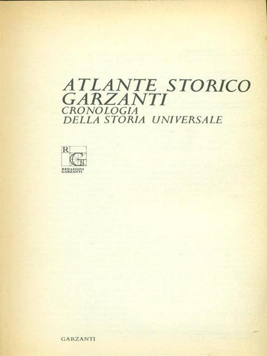 Atlante Storico - copertina