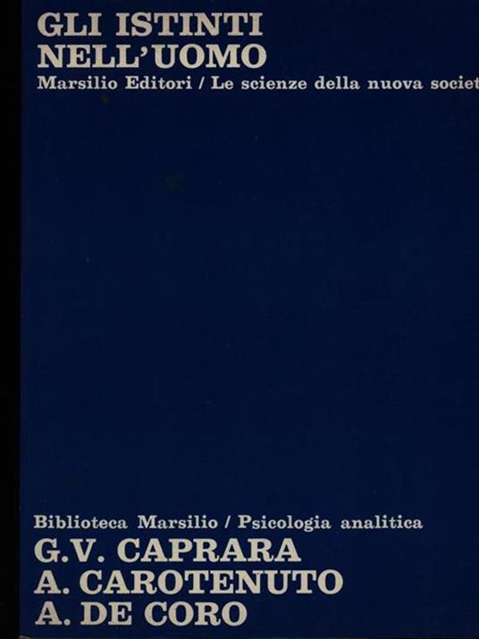 Gli istinti nell'uomo - copertina