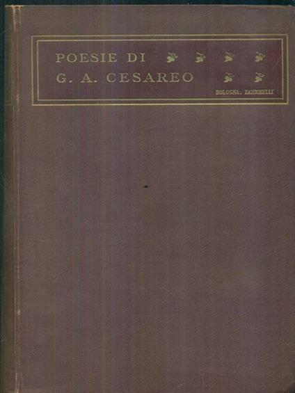 Poesie - G. A. Cesareo - copertina