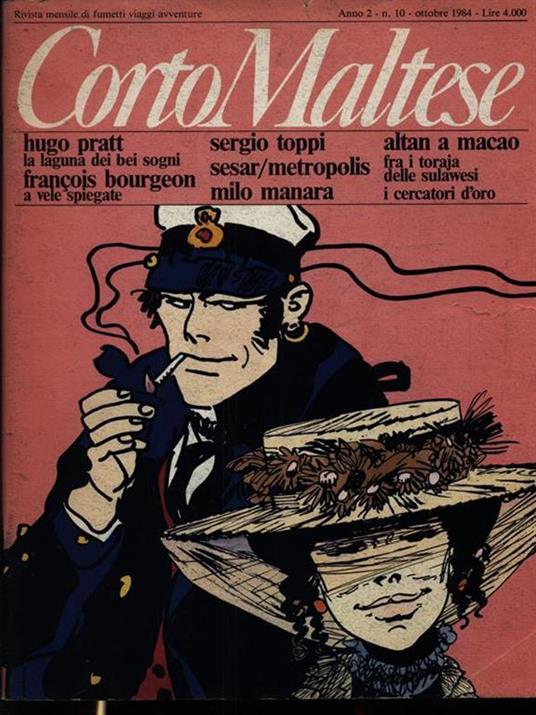 Corto Maltese n. 10 - ottobre 1984 - copertina