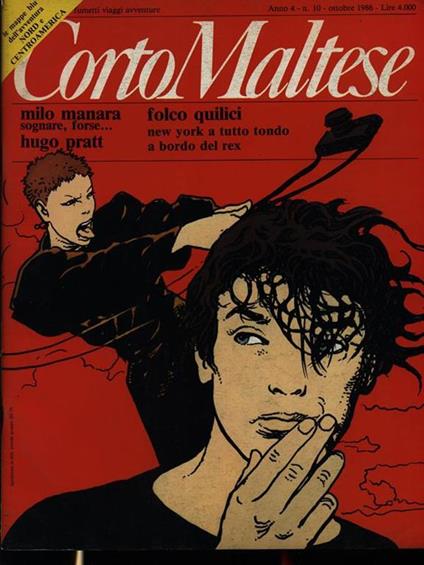 Corto Maltese. n. 10. ottobre 1986 - copertina