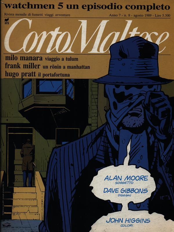 Corto Maltese. n. 8. agosto 1989