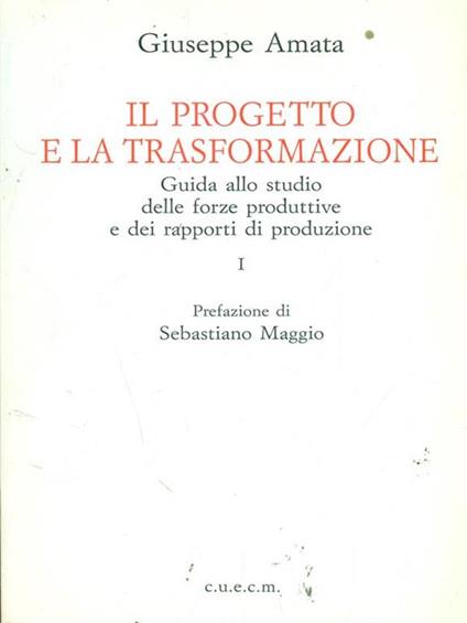 Il progetto e la trasformazione - copertina