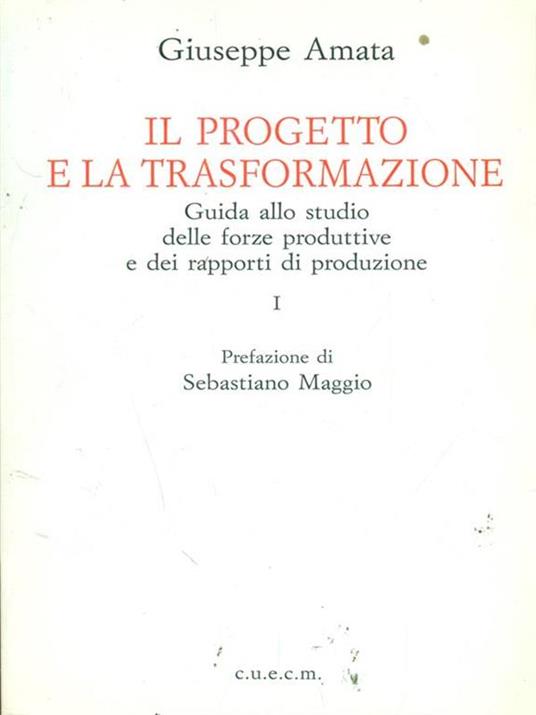 Il progetto e la trasformazione - copertina