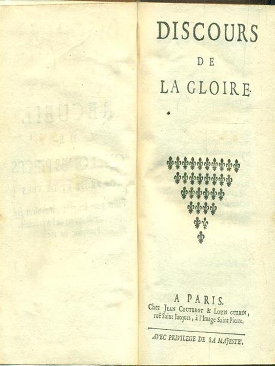 Discours de La Gloire - copertina