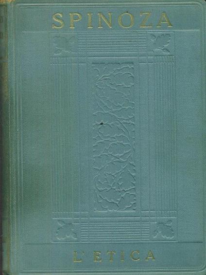 L' Etica - Baruch Spinoza - copertina