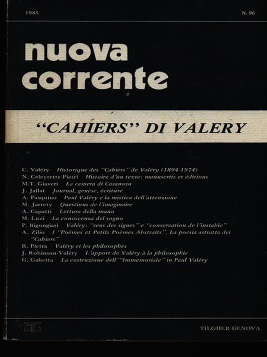 Nuova corrente n. 96/1985 - copertina
