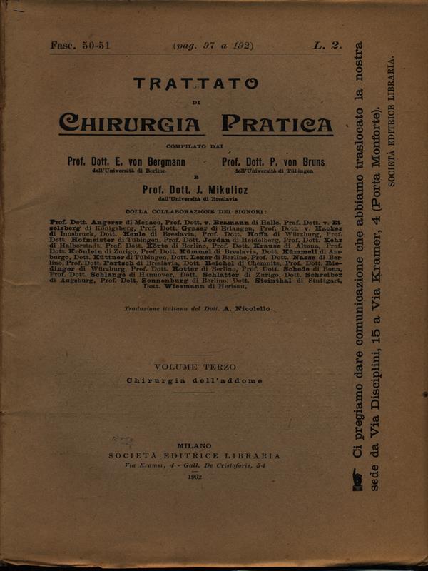 Trattato di chirurgia pratica fasc. 50-51