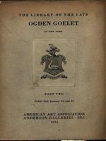library of the late Ogden Goelet of New York part two