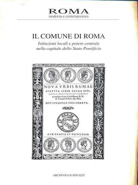 Roma moderna e contemporanea 1996/2 - 3