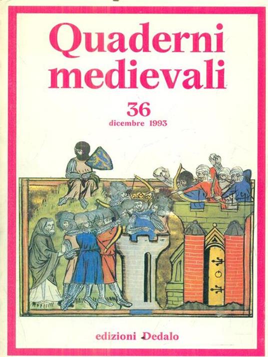 Quaderni medievali. 36/ dicembre 1993 - copertina