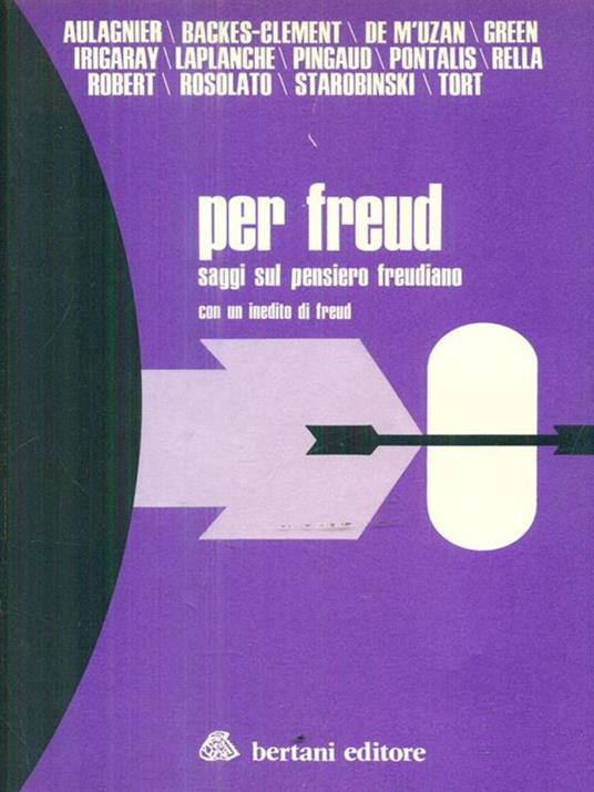 Per Freud. Saggi sul pensiero freudiano - copertina