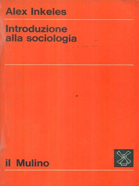 Introduzione alla sociologia - Alex Inkeles - copertina