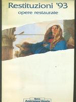 Restituzioni '93. Opere restaurate