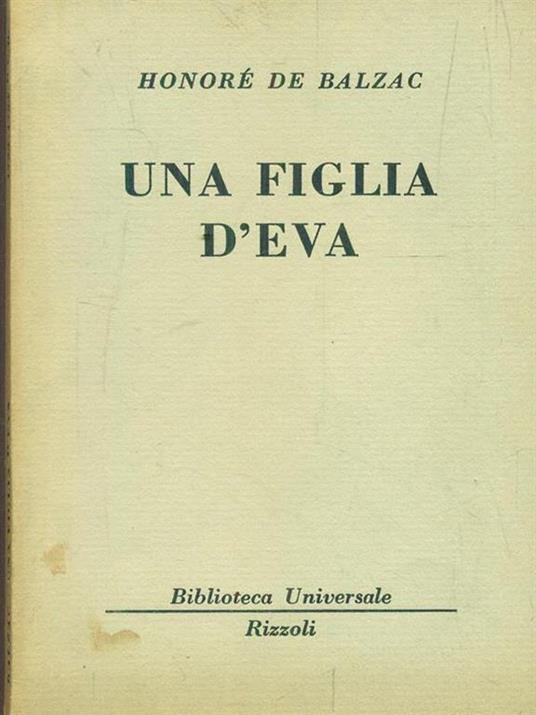 Una figlia d'eva - Honoré de Balzac - copertina