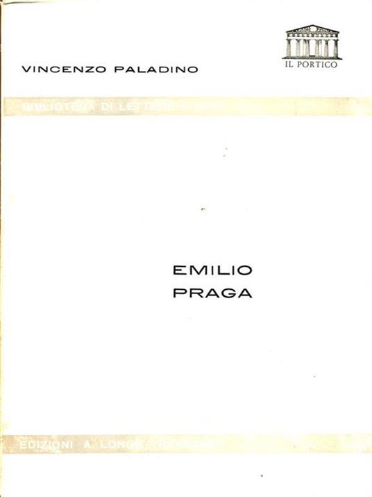Emilio Praga - Vincenzo Paladino - copertina