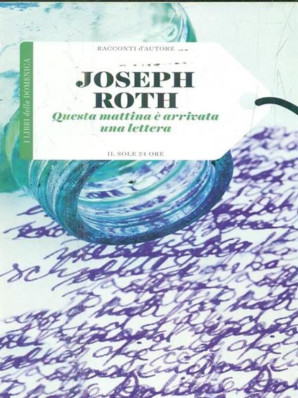 Questa mattina è arrivata una lettera - Joseph Roth - copertina