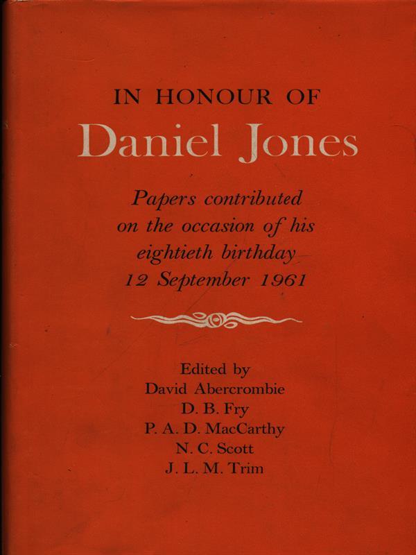 In honour of Daniel Jones