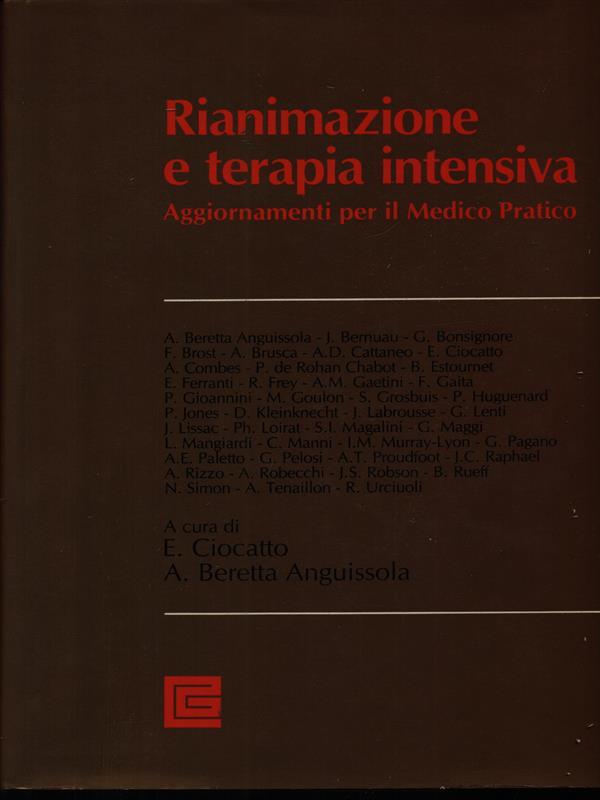 Rianimazione e terapia intensiva