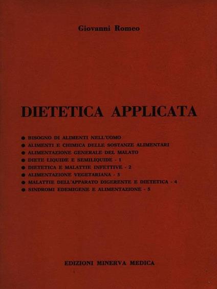 Dietetica applicata - Giovanni Romeo - copertina