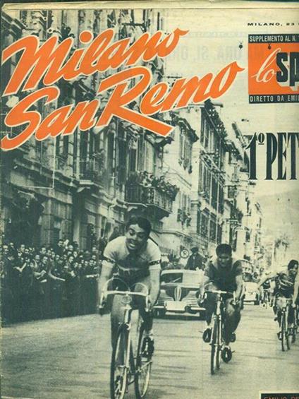 Milano Sanremo. Supplemento al n.12. 20 marzo 1952 - copertina