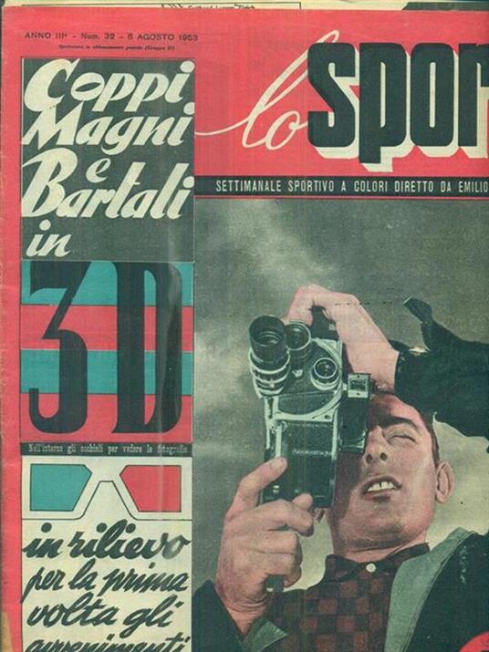 Lo Sport. Anno III. Num. 32. 6 agosto 1953 - copertina
