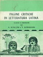 Pagine critiche di letteratura latina