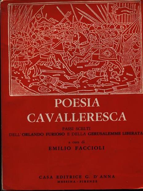 Poesia cavalleresca - Emilio Faccioli - copertina