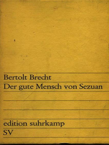 Der gute Mensch von Sezuan - Bertolt Brecht - copertina