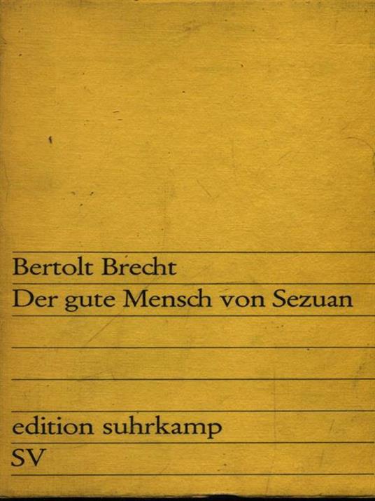 Der gute Mensch von Sezuan - Bertolt Brecht - copertina