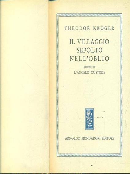 Il Villaggio sepolto nell'oblio - Theodor Kröger - copertina