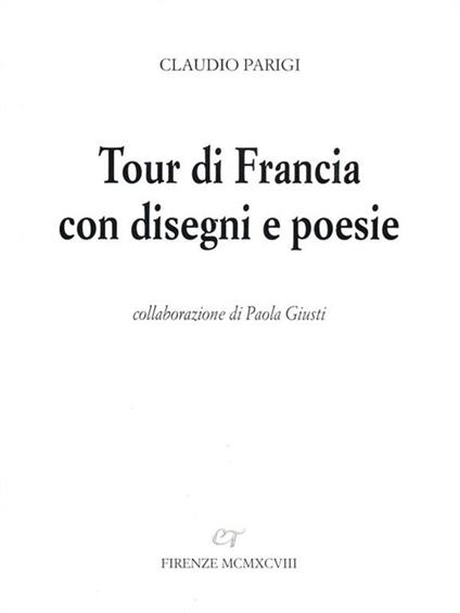 Tour di Francia con disegni e poesie - Claudio Parigi - copertina