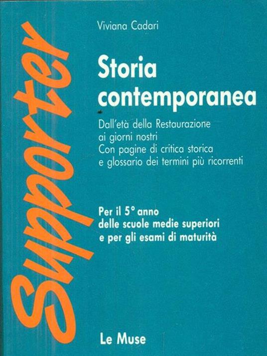 Storia contemporanea. Per il 5 anno - copertina