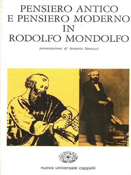 Pensiero antico e pensiero moderno in Rodolfo Mondolfo - copertina