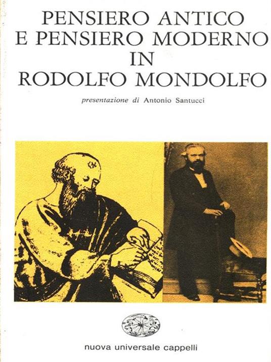 Pensiero antico e pensiero moderno in Rodolfo Mondolfo - copertina