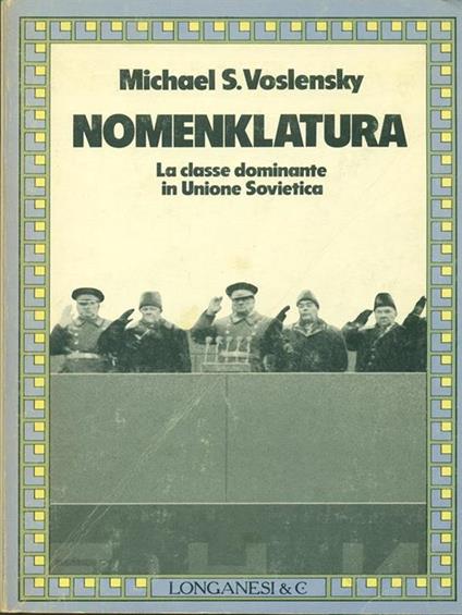 Nomenklatura - Michael S. Voslensky - copertina