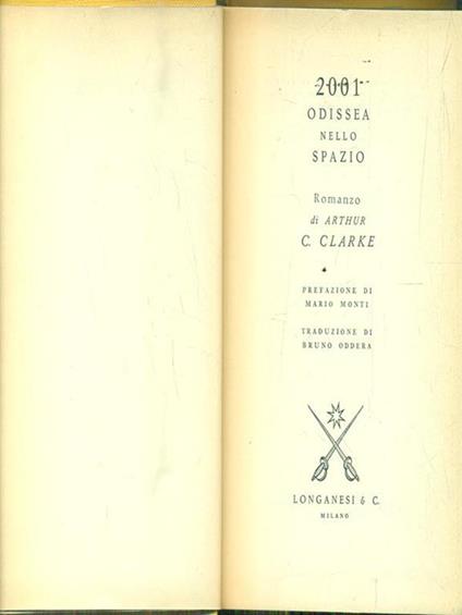 2001. Odissea Nello Spazio - Arthur C. Clarke - copertina