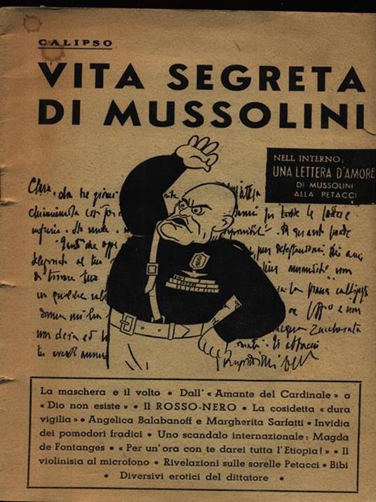 Vita segreta di Mussolini - Libro Usato - Calipso 
