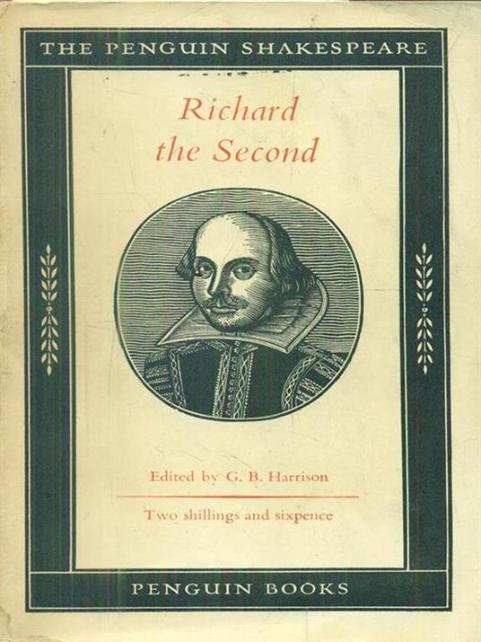 The Life and Death of King Richard the second - William Shakespeare - copertina