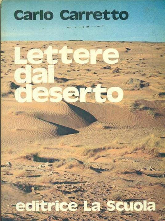 Lettere dal deserto - Carlo Carretto - copertina