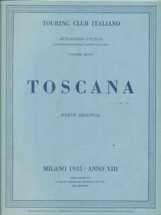 Toscana. Parte seconda - copertina